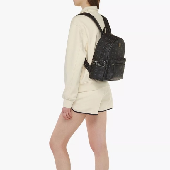 MCM Stark Side Studs Backpack in Visetos - Picture 5 of 12